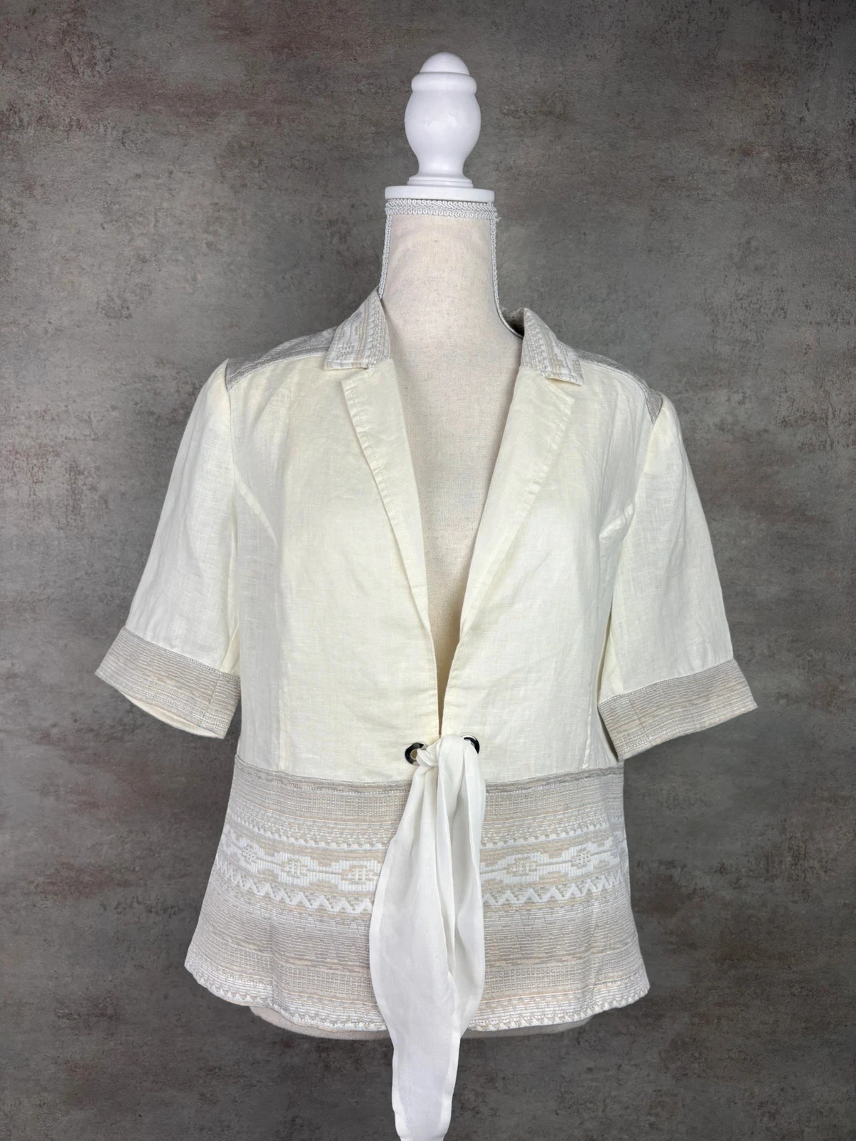 🌸 Chemisier en coton écru Armand Thiery Taille 42/XL 🌸